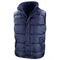 Navy Nova Lux Padded Hooded Gilet