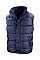 Navy Nova Lux Padded Hooded Gilet