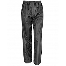 Black Junior Rain Trousers