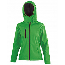 Vivid Green/Black Women's TX Performance Hooded Softshell Jacket