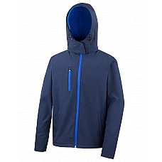 Navy/Royal Men's TX Performance Hooded Softshell Jacket