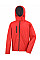 Red/Black Men's TX Performance Hooded Softshell Jacket