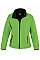 Vivid Green/Black Ladies' Printable Softshell Jacket