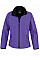 Purple/Black Ladies' Printable Softshell Jacket