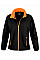 Black/Orange Ladies' Printable Softshell Jacket