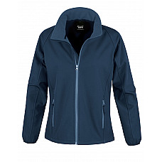 Navy/Navy Ladies' Printable Softshell Jacket