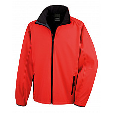 Red/Black Men's Printable Softshell Jacket