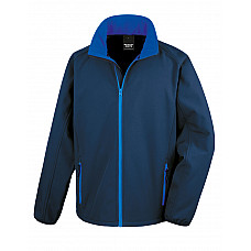 Navy/Royal Men's Printable Softshell Jacket