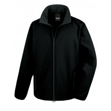 Black/Black Men's Printable Softshell Jacket