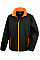 Black/Orange Men's Printable Softshell Jacket