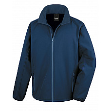 Navy/Navy Men's Printable Softshell Jacket