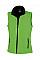 Vivid Green/Black Ladies' Printable Softshell Bodywarmer