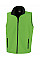 Vivid Green/Black Men's Printable Softshell Bodywarmer