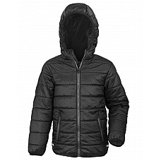 Black Children's Soft Padded Jacket