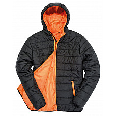 Black/Orange Men's Soft Padded Jacket