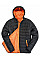 Black/Orange Men's Soft Padded Jacket