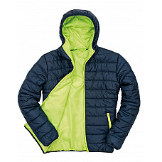 Navy/Lime Men's Soft Padded Jacket