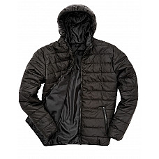 Black Men's Soft Padded Jacket