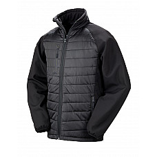 Black/Black Compass Padded Softshell Jacket