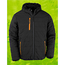 Black/Orange Black Compass Padded Winter Jacket