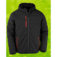 Black/Red Black Compass Padded Winter Jacket