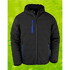 Black/Royal Black Compass Padded Winter Jacket