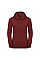 Brick Red Melange Ladies' Authentic Melange Hooded Sweat