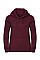 Burgundy Melange Ladies' Authentic Melange Hooded Sweat