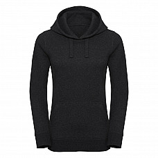 Charcoal Melange Ladies' Authentic Melange Hooded Sweat