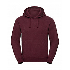 Burgundy Melange Men's Authentic Melange Hooded Sweat