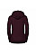 Burgundy Melange Ladies' Authentic Melange Zipped Hood Sweat