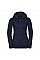 Indigo Melange Ladies' Authentic Melange Zipped Hood Sweat