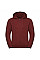 Brick Red Melange Men's Authentic Melange Zipped Hood Sweat