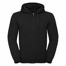 Charcoal Melange Men's Authentic Melange Zipped Hood Sweat