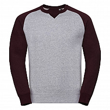 Light Oxford/Burgundy Melange Authentic Baseball Sweat