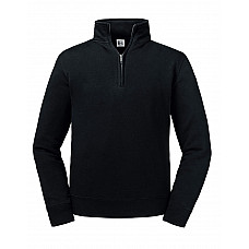 Black Authentic 1/4 Zip Sweat