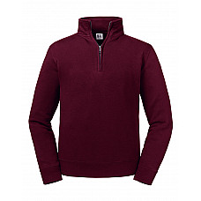 Burgundy Authentic 1/4 Zip Sweat