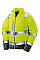 Fluro Yellow Men's Soft Padded Safety Jacket