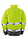 Fluro Yellow Men's Soft Padded Safety Jacket