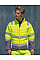 Fluorescent Orange Men's Soft Padded Safety Jacket