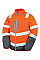 Fluorescent Orange Men's Soft Padded Safety Jacket