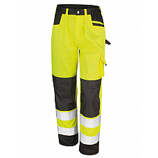 Hi-Vis Yellow Safety Cargo Trousers