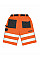 Fluorescent Orange Safety Cargo Shorts