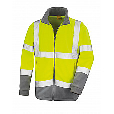 Fluro Yellow Safety Microfleece