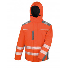 Fluorescent Orange Dynamic Softshell Coat