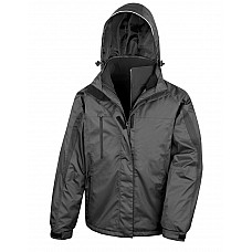 Black/Black Men's 3-in-1 Journey Jacket with softshell inner