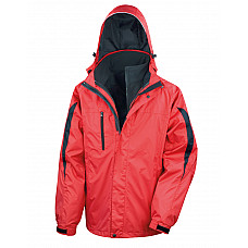 Red/Black Men's 3-in-1 Journey Jacket with softshell inner