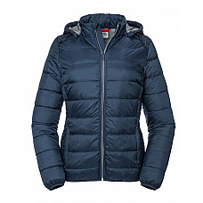 French Navy Ladies' Hooded Nano Jacket