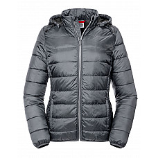 Iron Grey Ladies' Hooded Nano Jacket