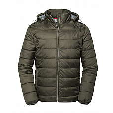 Dark Olive Men's Hooded Nano Jacket